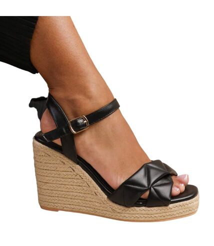 Espadrilles Larges lima femme noir Where´s That From