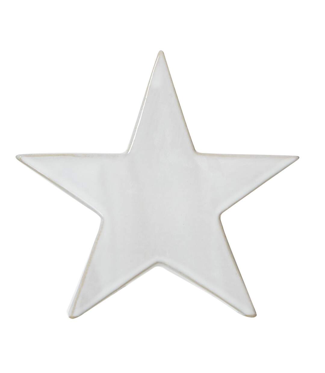 Standing star decoration 19cm x 5cm x 20cm white Hill Interiors-1