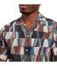 Mens Geometric Linen Regular Shirt Multicoloured Ted Baker-4