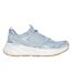 Womens/ladies Edgeride Silver Eclipse Trainers Blue Skechers-2