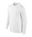 Lot de 5  t-shirts manches longues hommes blanc Gildan-4