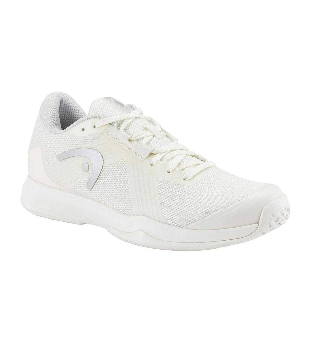 Womens/ladies Sprint Team 4.0 Padel Shoes Chalk White Light Grey Head-1