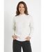 Pull chaud raglan col montant moucheté-1
