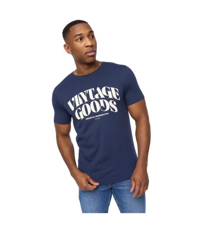 Mens wilsby t-shirt navy Crosshatch