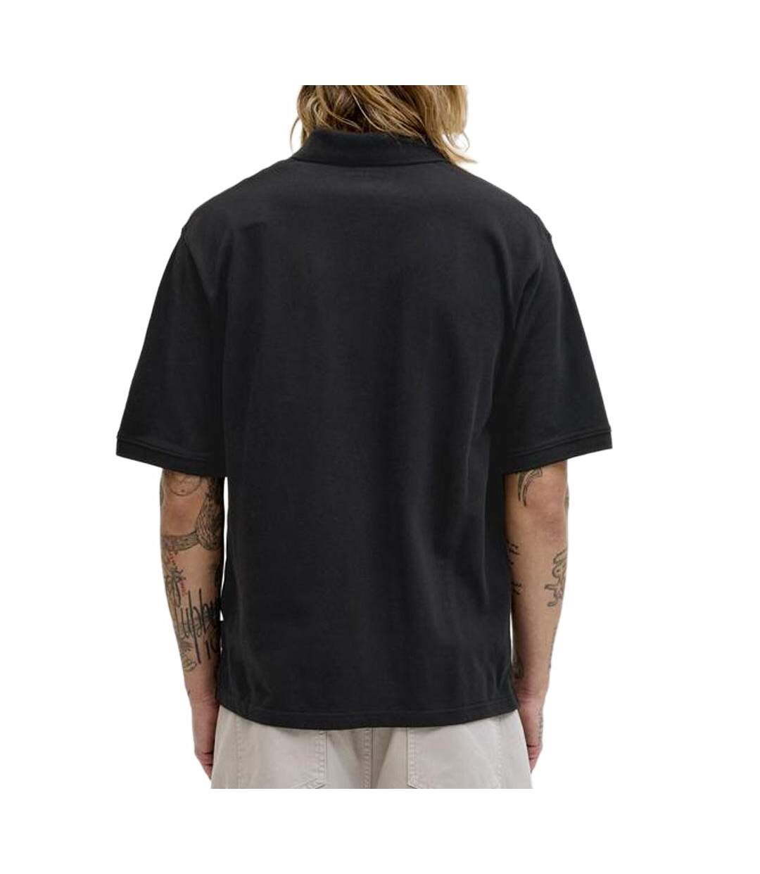 Polo noir homme jack & jones archive graphic polo-2