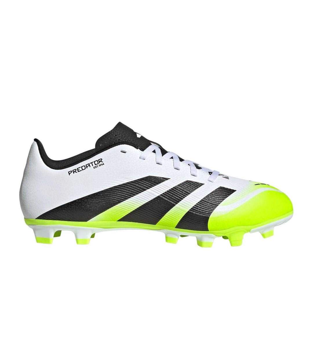 Chaussures De Foot Pour Terrain Ferme Predator Club Homme Blanc Noir Citron Adidas-1