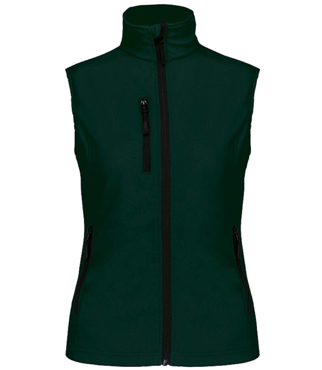 Bodywarmer softshell - gilet sans manches - K404 - vert bouteille - Femme