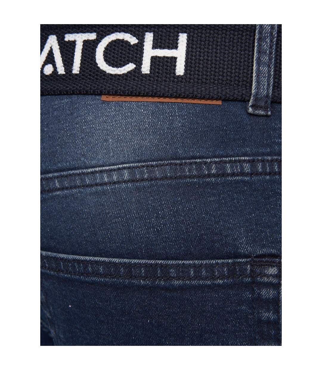 Jean Princed Homme Bleu Foncé Délavé Crosshatch-4