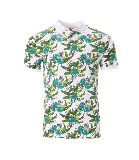 Polo vert/blanc à motifs homme american people paladin - l