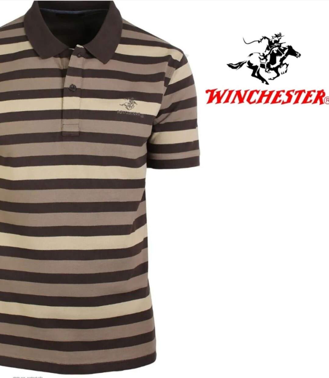 WINCHESTER RANNOCK1 — Polo manches courtes choco : l'élégance casual et le confort absolu en pur coton-4