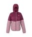 Womens/ladies Hillpack Iv Quilted Thin Lightweight Waterproof Jacket Beaujolais Lilas Regatta-2