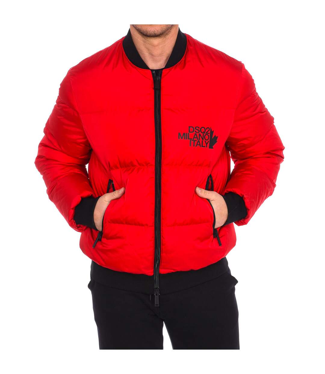 Men's round neck padded jacket S74AM1088-S53140-1