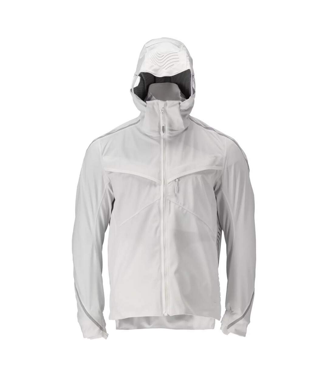 Mens Customised Shell Jacket White Mascot-1