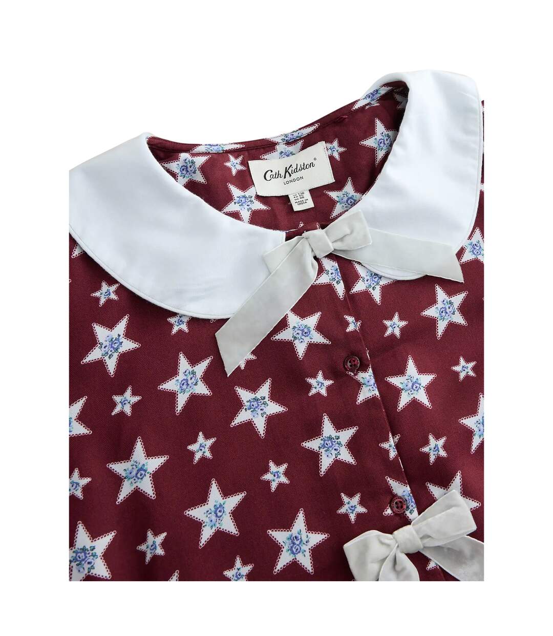 Ensemble De Pyjama Long Motif/style Étoile Femme Bordeaux Cath Kidston-3