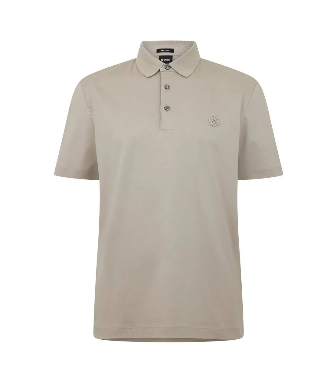 Mens Parris Monogram Polo Shirt Beige Boss-2