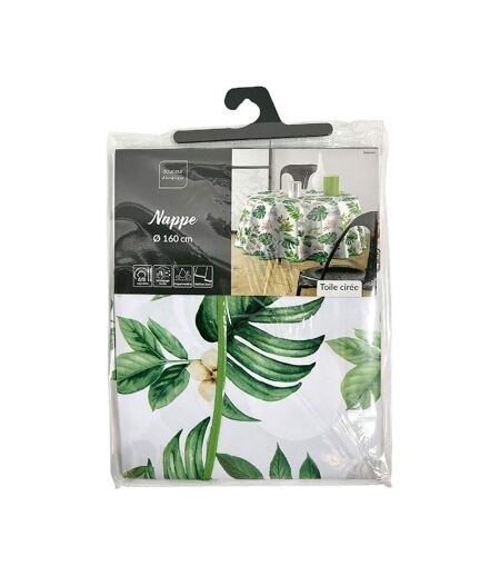 Nappe Toile Cirée Ronde Baleares 160cm Vert