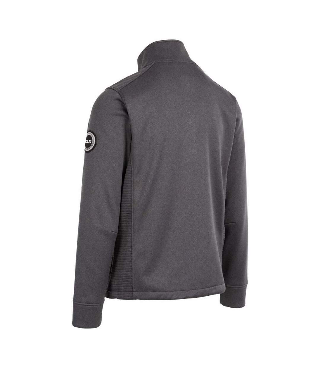 Mens Angus Dlx Fleece Jacket Dark Grey Trespass-2