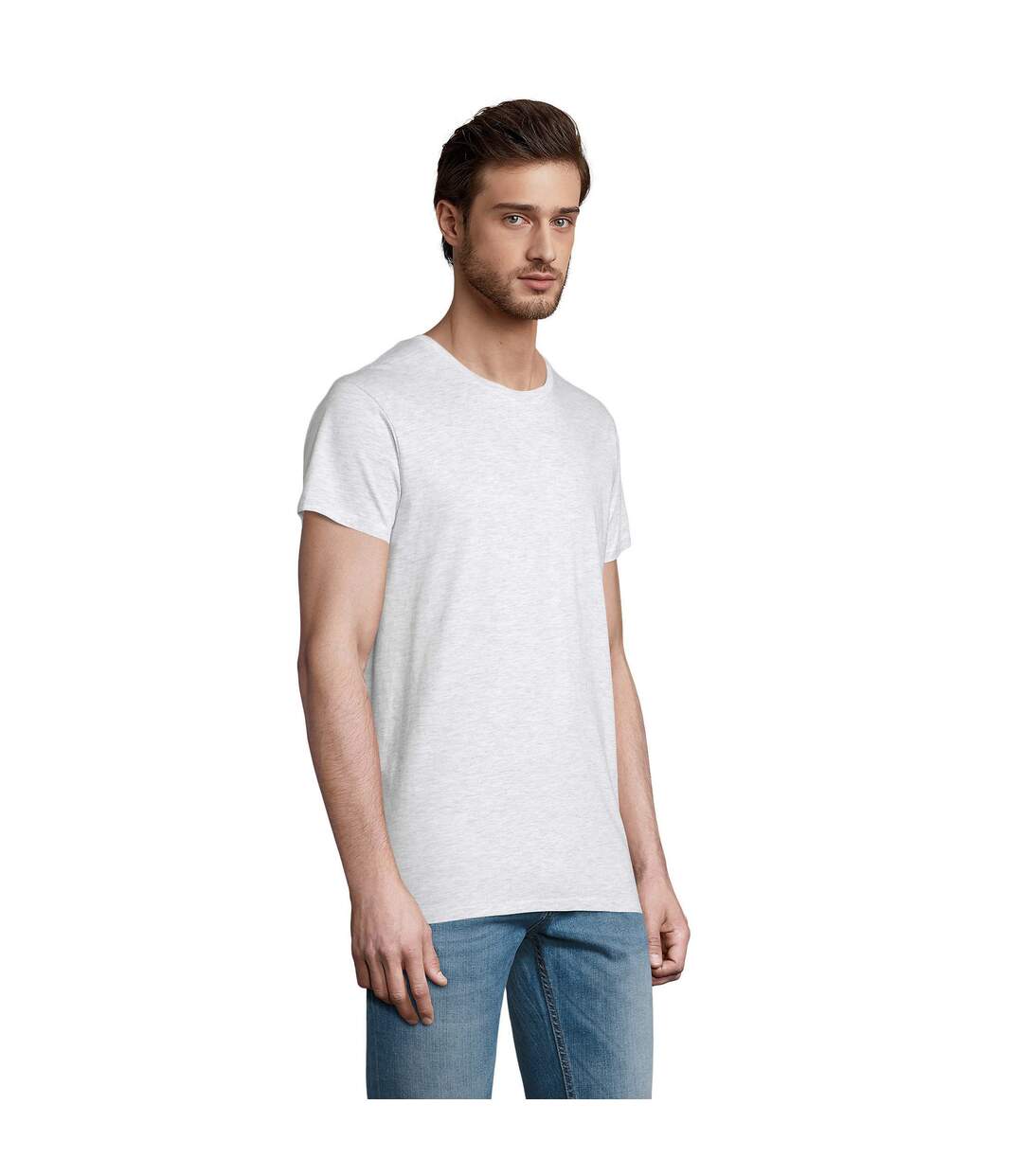 T-shirt Crusader Homme Cendre SOLS-1