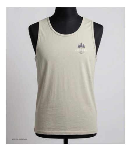 Débardeur homme Challenger SLAVE beige — Confort pur coton respirant