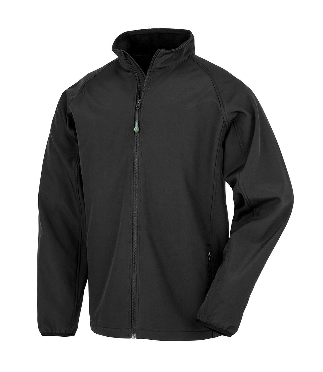 Mens printable soft shell jacket black Result Genuine Recycled-1