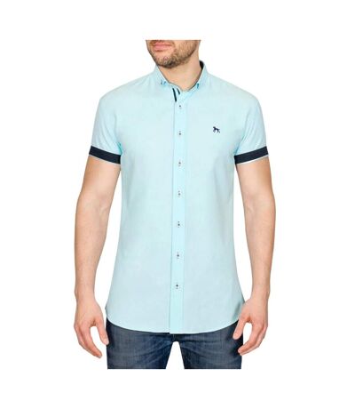 Bewley & Ritch Mens Galand Oxford Short-Sleeved Shirt (Mint) - UTBG975