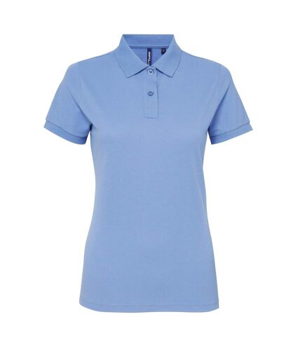 Asquith & Fox Womens/Ladies Short Sleeve Performance Blend Polo Shirt (Cornflower) - UTRW5354
