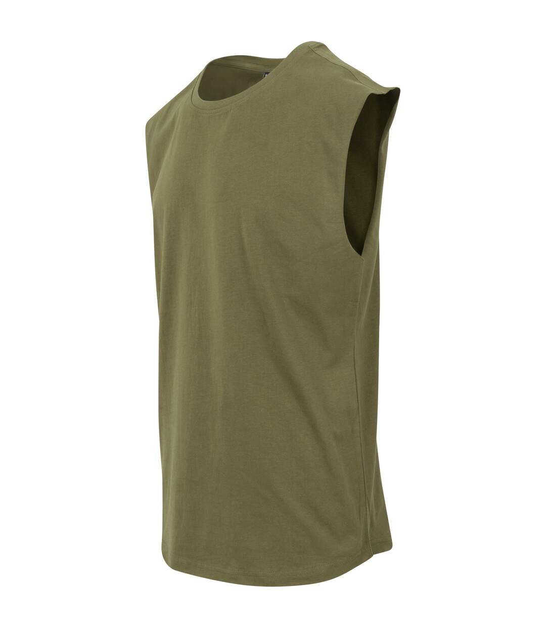 T-shirt Sans Manches Homme Olive Build Your Brand-3