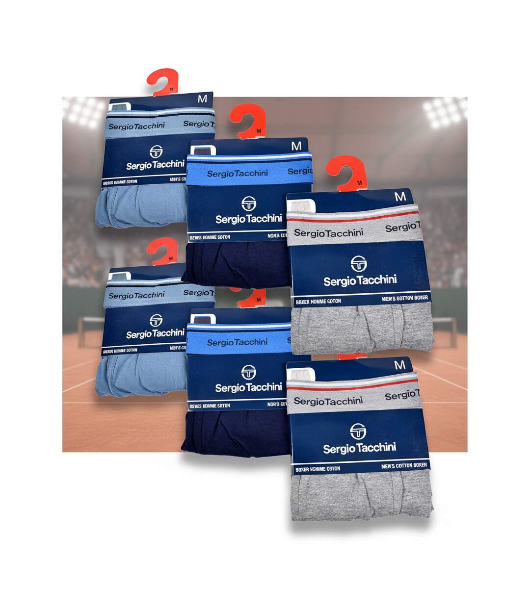 Sergio Tacchini Pack de Boxers Homme  Lot de 6-5