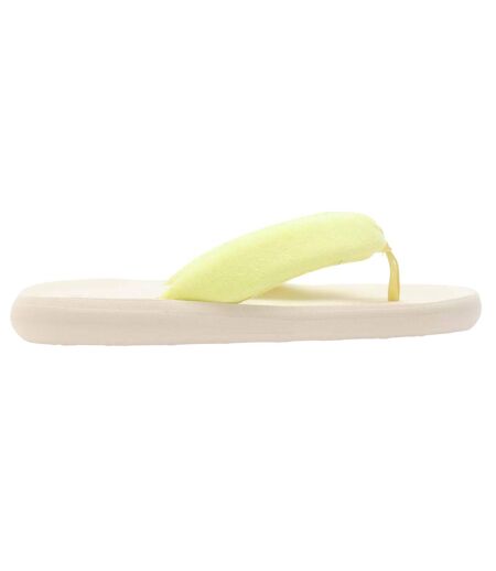 Womens/ladies sunset puff flip flops yellow Rocket Dog