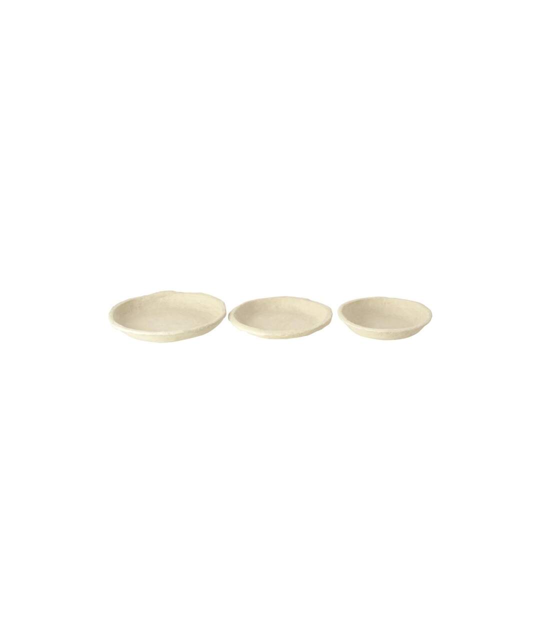 Lot de 3 Coupelles Déco Chad 40cm Blanc-2