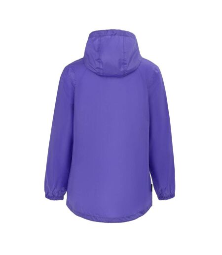 Womens/ladies Packaway Waterproof Jacket Deep Purple Gelert