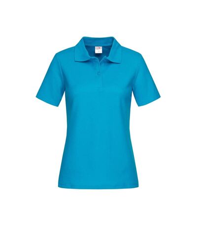 Stedman Womens/Ladies Cotton Polo (Ocean Blue)