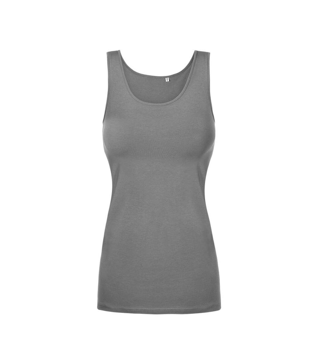 Débardeur Femme Gris Acier Uni Promodoro-1