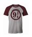 T-shirt London To Hogwarts Homme Gris Chiné Harry Potter-1