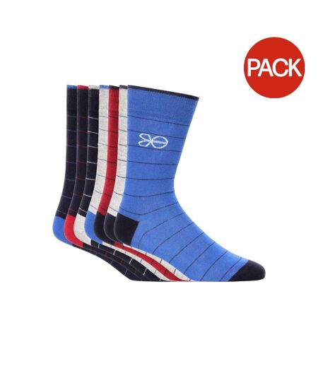 Pack of 7  Mens metrix socks  multicoloured Crosshatch