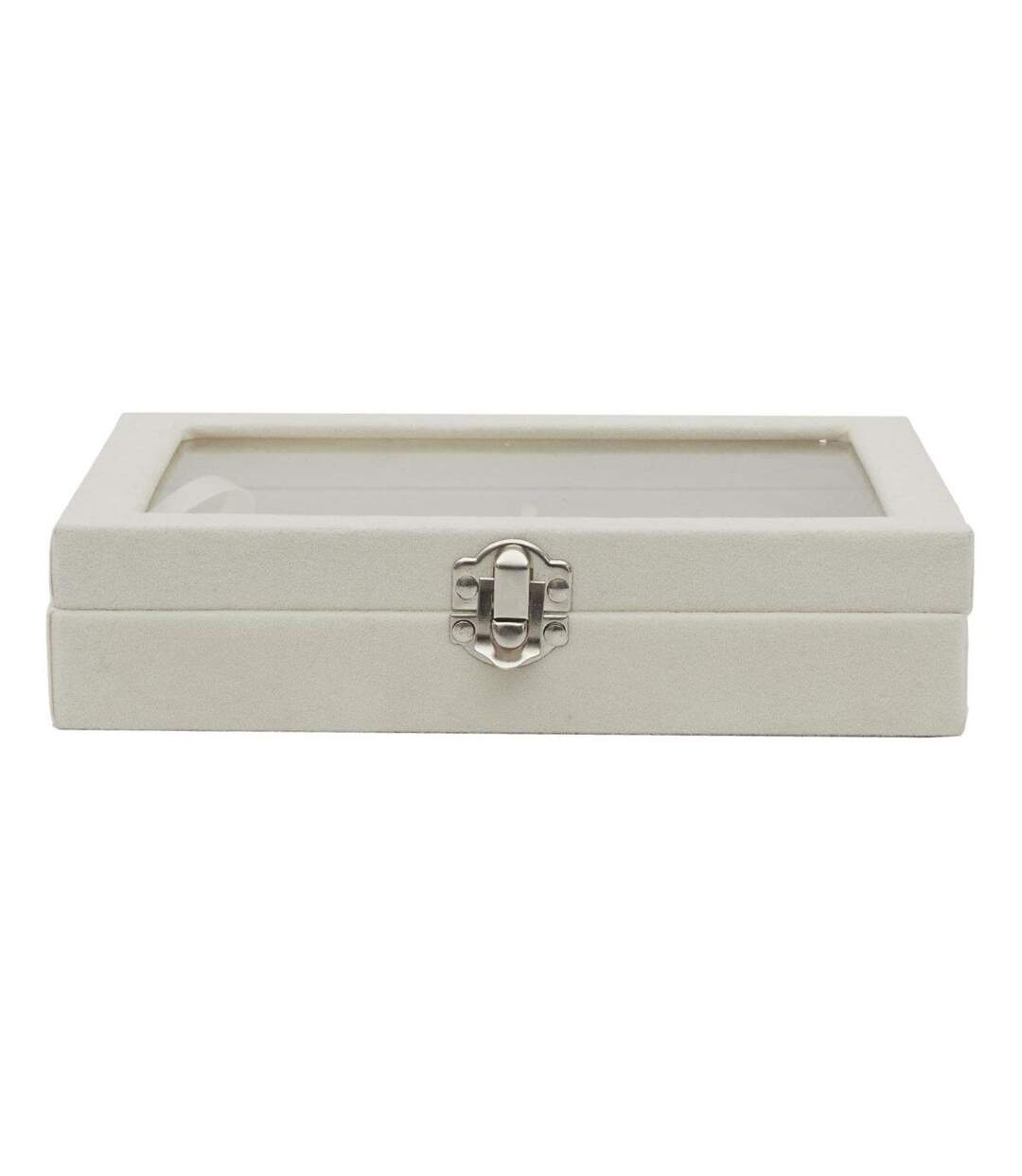Boîte à Bijoux Feutrine 20cm Blanc-4