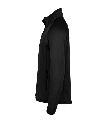 Tee Jays Mens Stretch Fleece Jacket (Black)