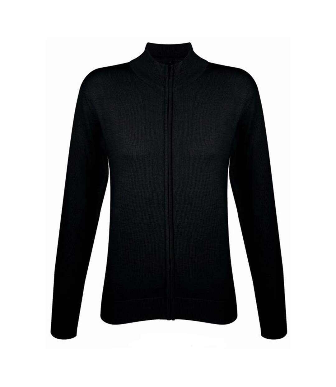 Gordon gilet à manches longues et fermeture zippée femme noir SOLS-1