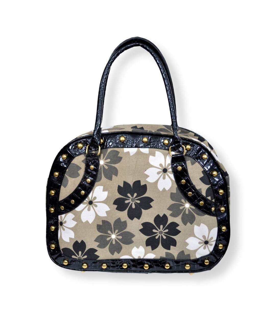 Sac à main femme - Motifs fleurs plusieurs compartiments