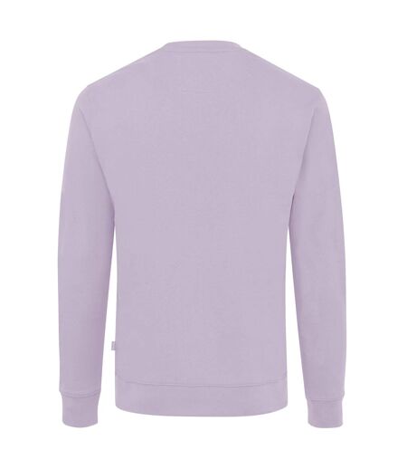 Unisex adult zion recycled cotton crew neck sweatshirt lavender Iqoniq