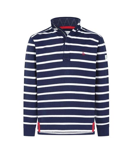 Sweat Motif/style Rayé Homme Bleu Mer Lazy Jacks