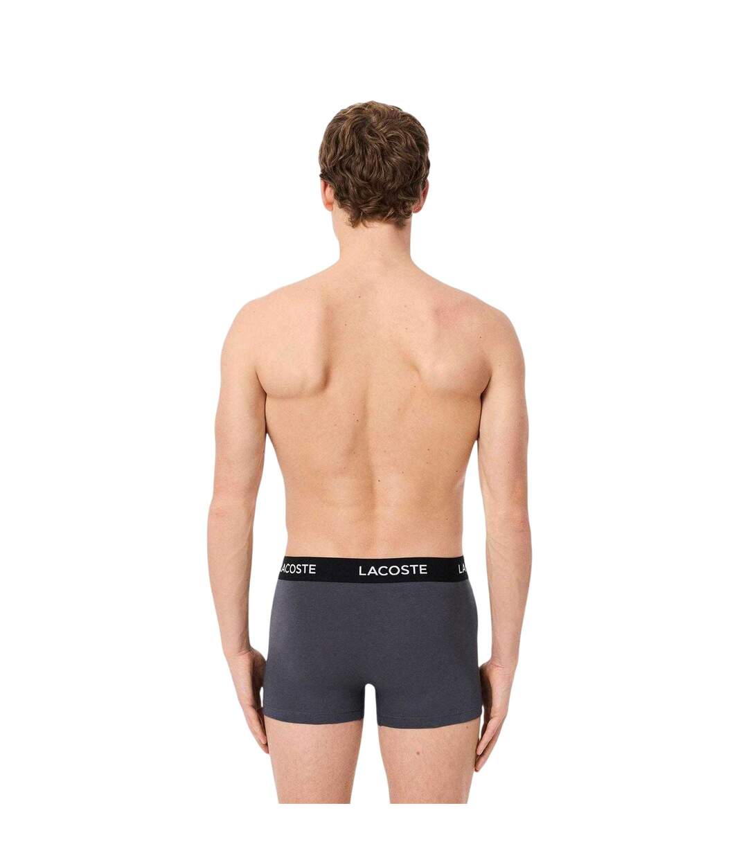 Lot De 3  Boxers Homme Gris Lacoste-4
