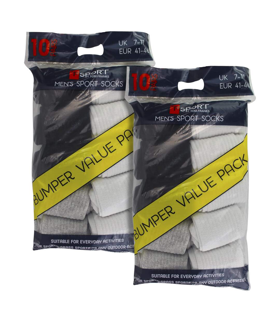 Lot de 20 paires de chaussettes de course sport pour hommes-2
