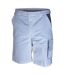 Short De Travail Adulte Blanc Gris Carson Contrast-1