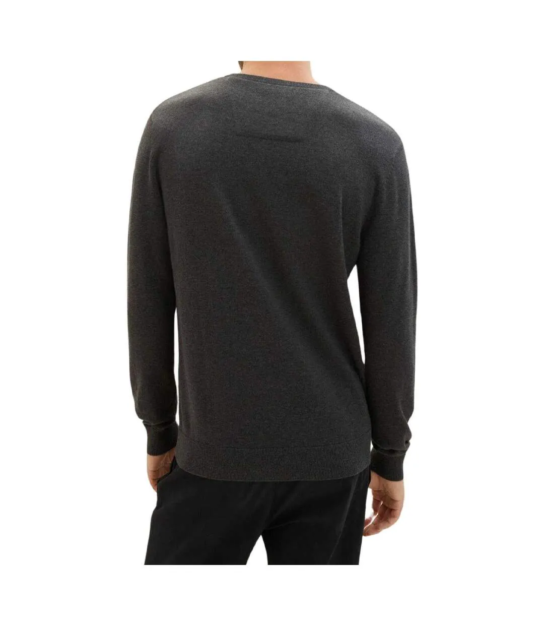 Sweat Motif/style Uni Homme Gris Tom Tailor-3