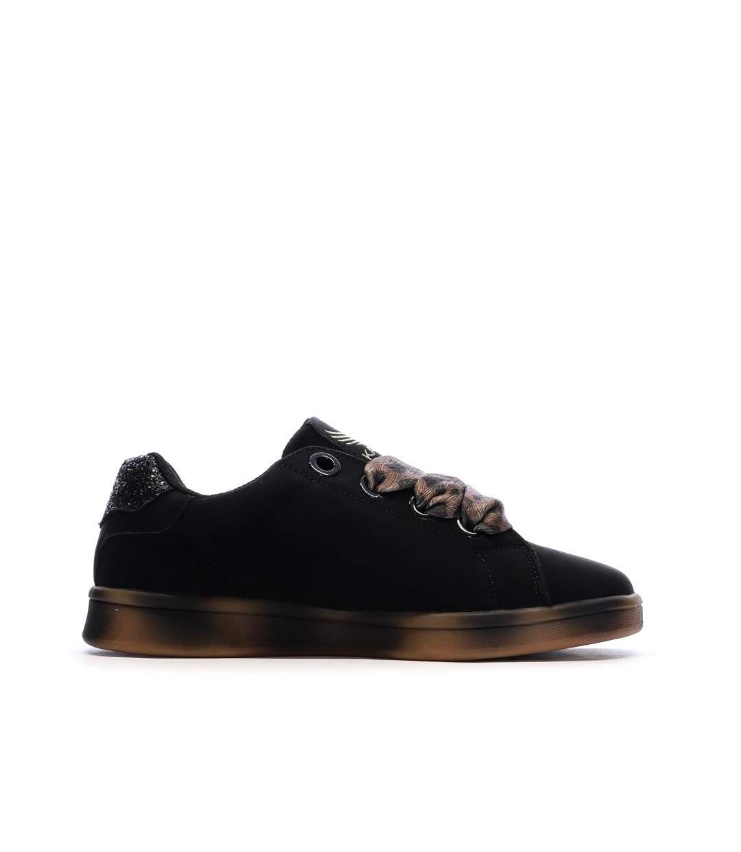 Baskets noir femme kaporal  leopard-2