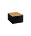 Lot de 3 Boîtes de Rangement Bava 34cm Noir-3