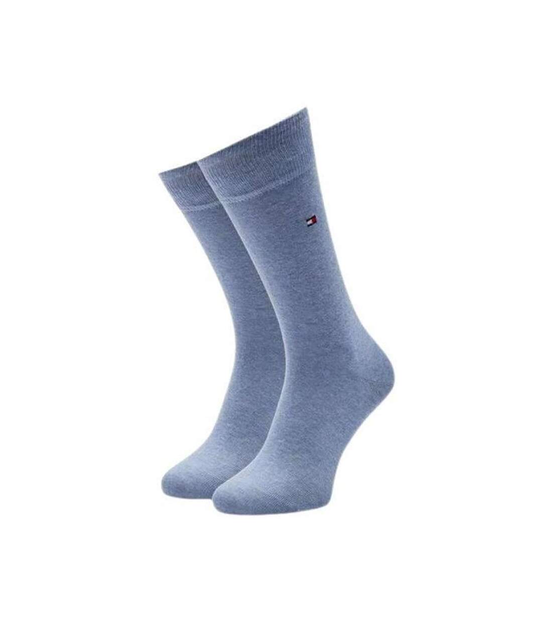 Chaussettes Motif/style Logo Brodé Homme Bleu Marine Bleu Tommy Hilfiger-2