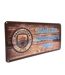 Manchester City FC Supporters Shed Plaque (Brown/Blue) (One Size)