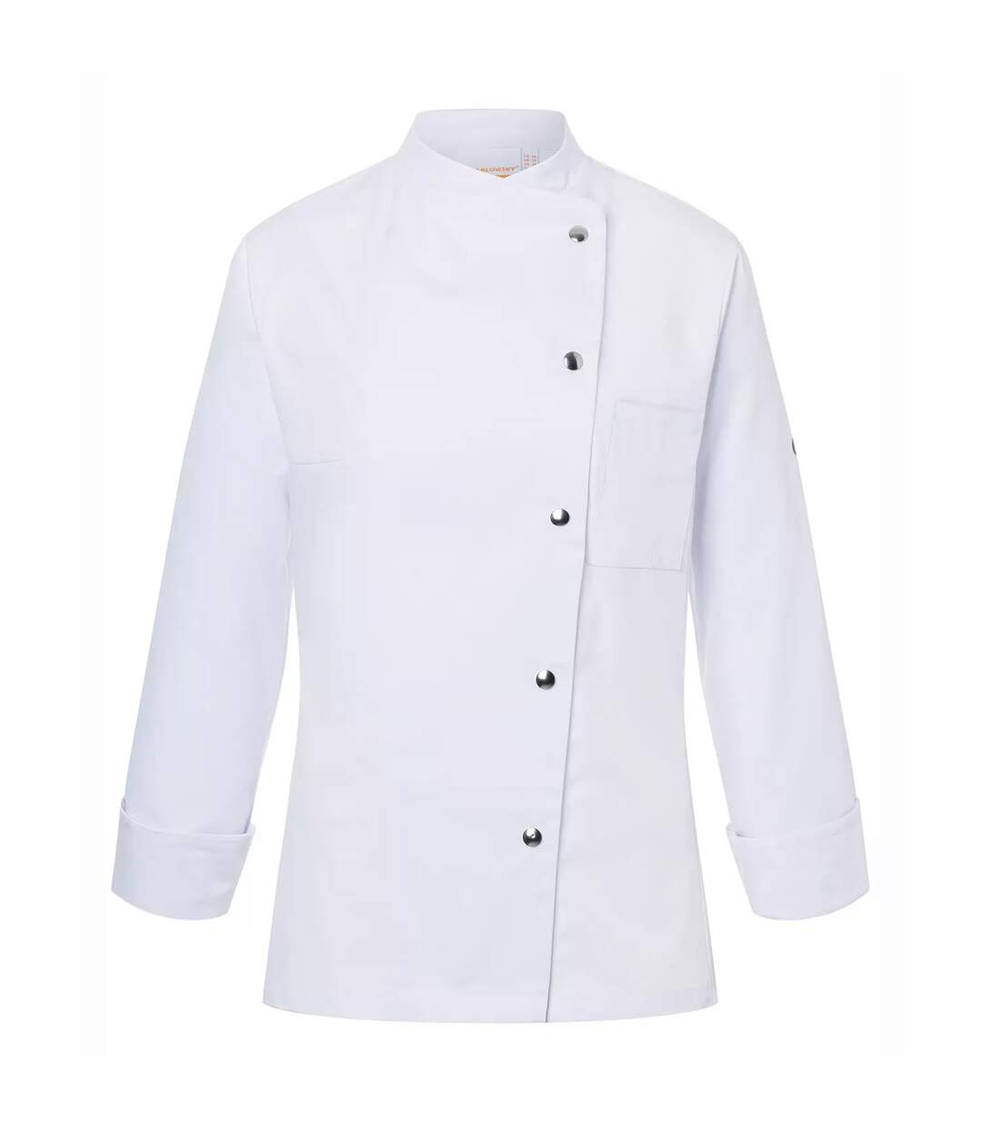 Womens/ladies Larissa Chef Jacket White Karlowsky-1